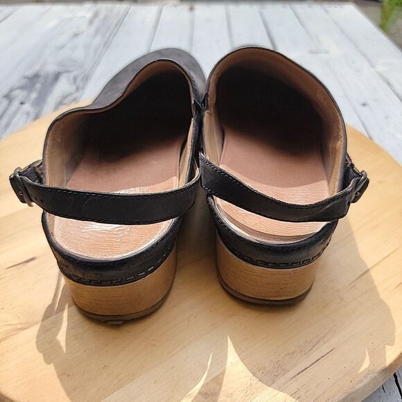 Dansko berry black burnished Leather  suede shoes Size 41 - Picture 3 of 9